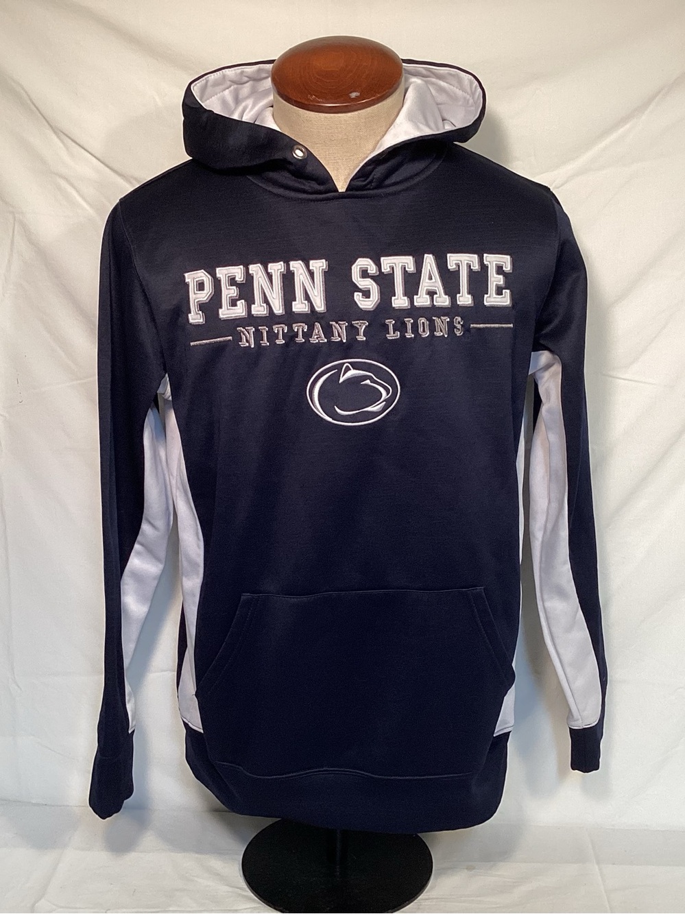 Colosseum Penn State Navy and White Pullover Hoodie Men’s Size Medium